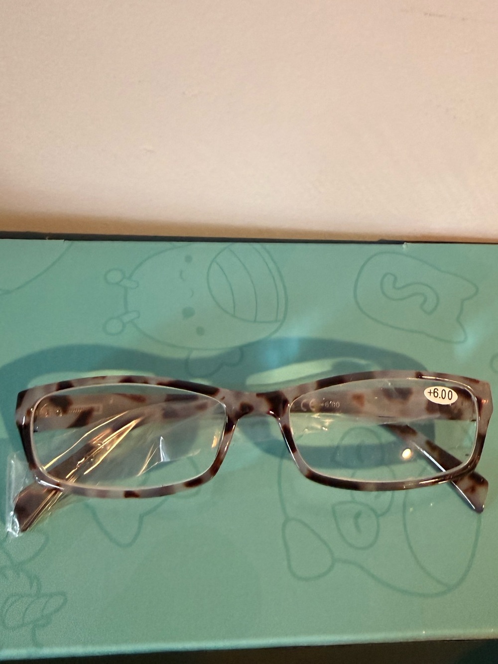 🍓 New Tortoiseshell Rectangular Reading Glasses +6.00